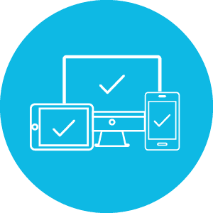 Multi-factor authentification enables you to access your data on desktop, smartphone, and tablet.